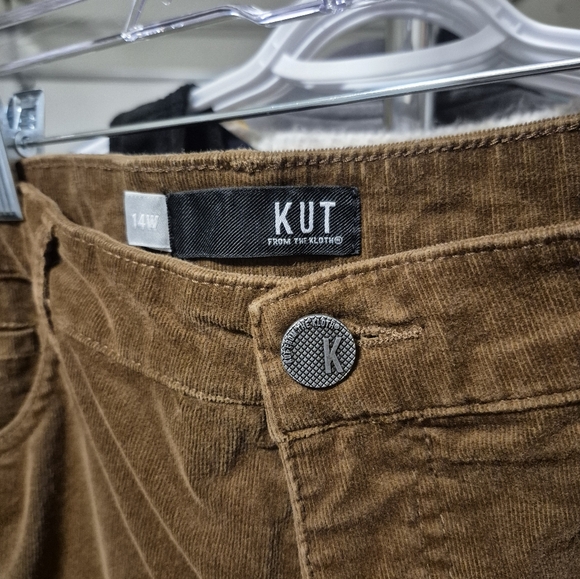 Kut from the Kloth Women's Brown Corduroy Pants - Picture 3 of 3